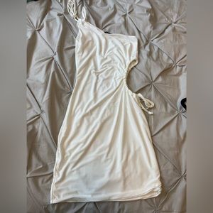 White mini dress